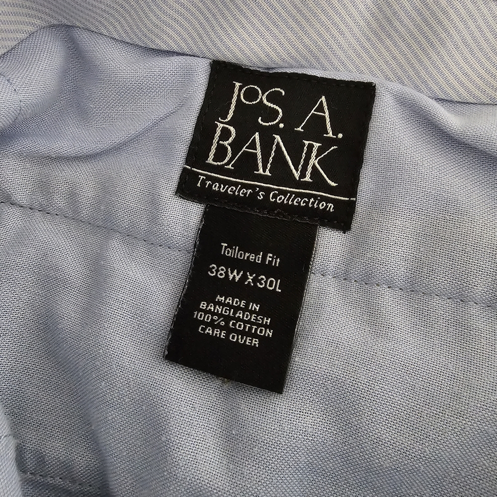 Jos. A. Bank Traveler's Collection Tan Khaki Dress Pants - Size 38x30 - Picture 4 of 7